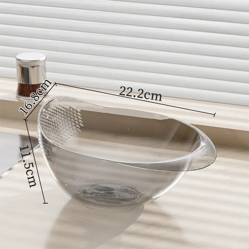 Multi-Functional Kitchen Drain Basket Basin, Dual Layer Colander Strainer for Rice Fruits Vegetables Household Food Washing Tool